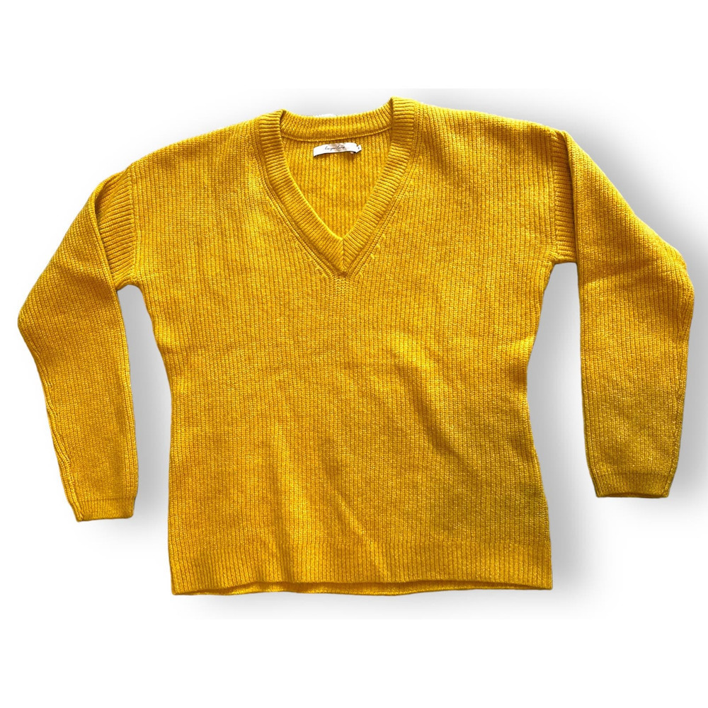Harper Lane V-neck Long Sleeve Stretch Pullover Sweater Women's M